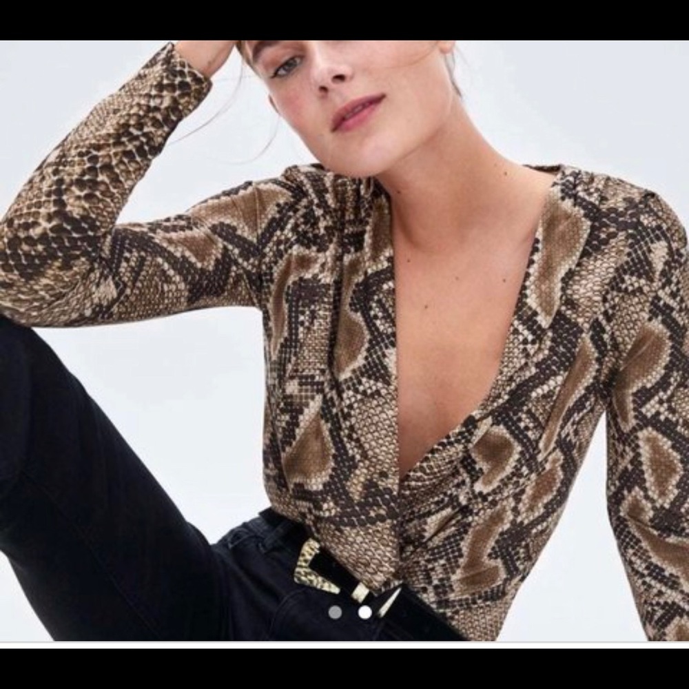 Snakeskin bodysuit